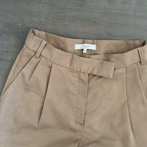 High waisted trousers.